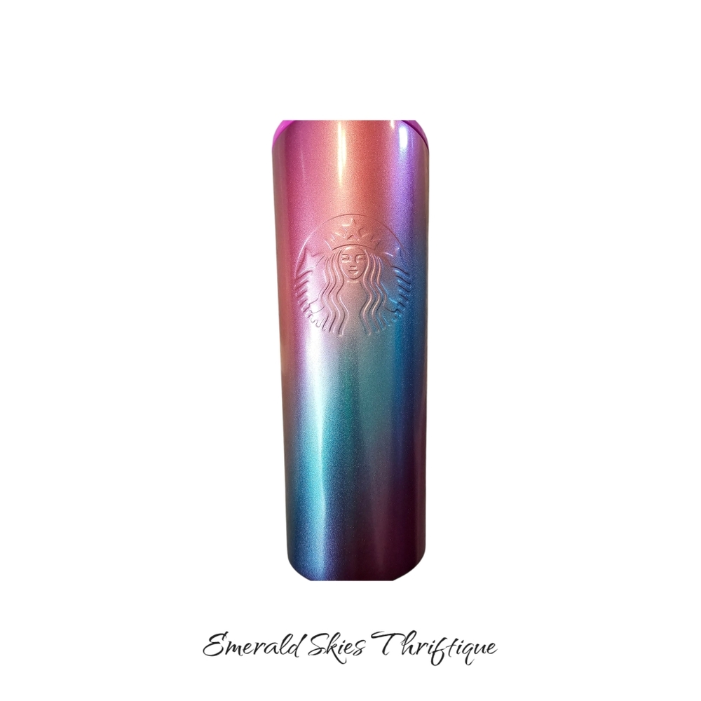 Starbucks 2022 Spring Purple Blue Stainless Steel 24 Oz Tumbler. Free Shipping - Picture 2 of 5